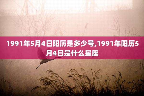 1991年5月4日阳历是多少号,1991年阳历5月4日是什么星座