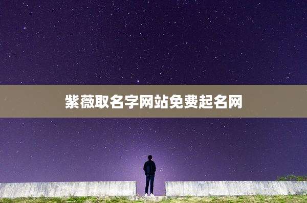 紫薇取名字网站免费起名网