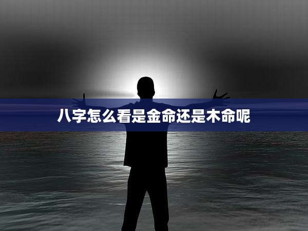 八字怎么看是金命还是木命呢