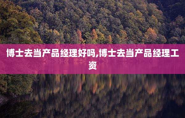 博士去当产品经理好吗,博士去当产品经理工资