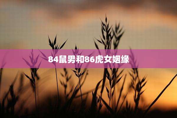 84鼠男和86虎女姻缘