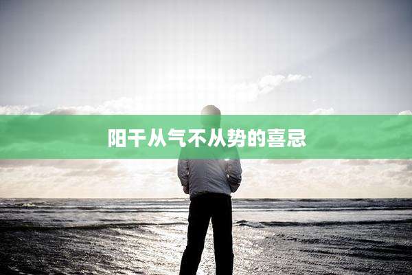 阳干从气不从势的喜忌