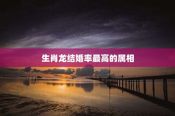 生肖龙结婚率最高的属相
