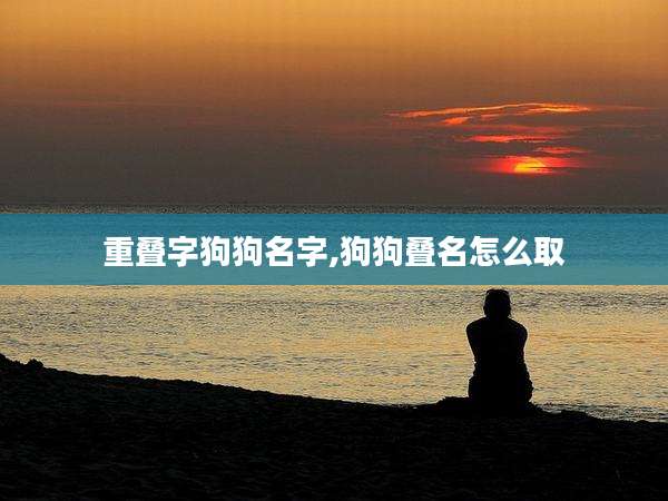 重叠字狗狗名字,狗狗叠名怎么取