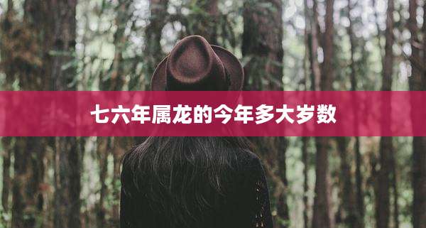 七六年属龙的今年多大岁数
