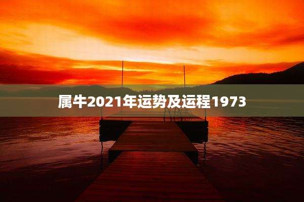 属牛2021年运势及运程1973