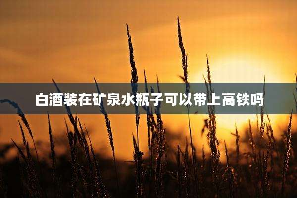 白酒装在矿泉水瓶子可以带上高铁吗