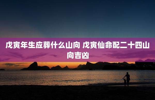 戊寅年生应葬什么山向 戊寅仙命配二十四山向吉凶