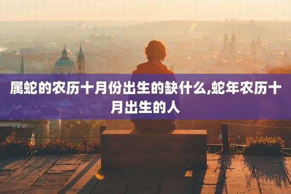 属蛇的农历十月份出生的缺什么,蛇年农历十月出生的人