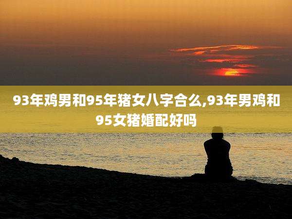 93年鸡男和95年猪女八字合么,93年男鸡和95女猪婚配好吗