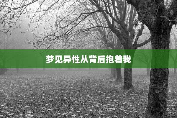 梦见异性从背后抱着我