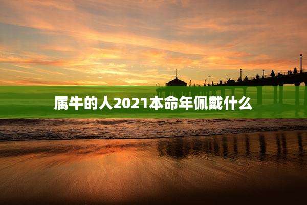 属牛的人2021本命年佩戴什么