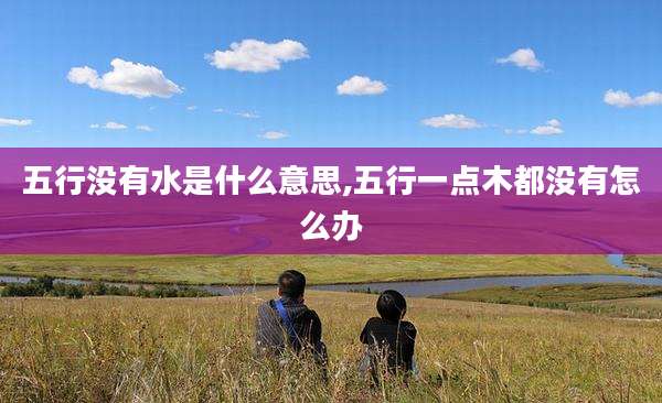 五行没有水是什么意思,五行一点木都没有怎么办