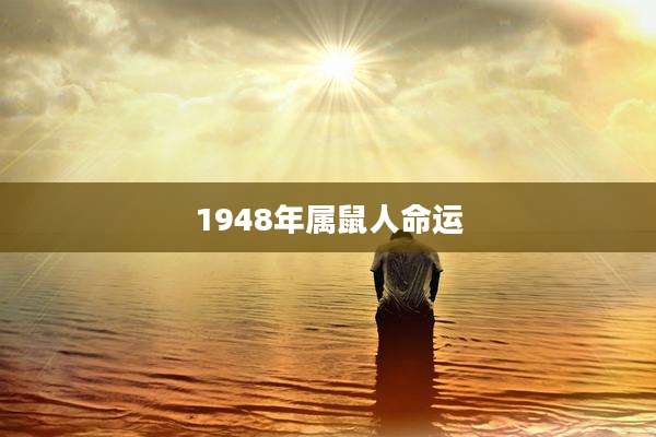 1948年属鼠人命运
