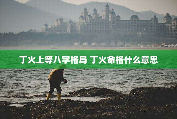 丁火上等八字格局 丁火命格什么意思