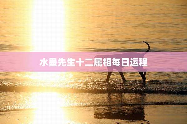 水墨先生十二属相每日运程