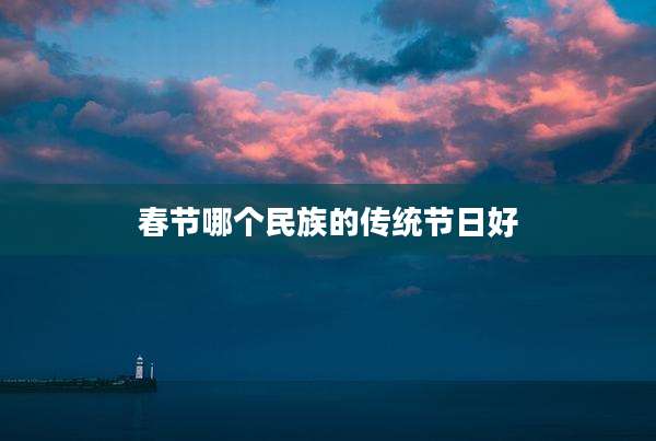 春节哪个民族的传统节日好