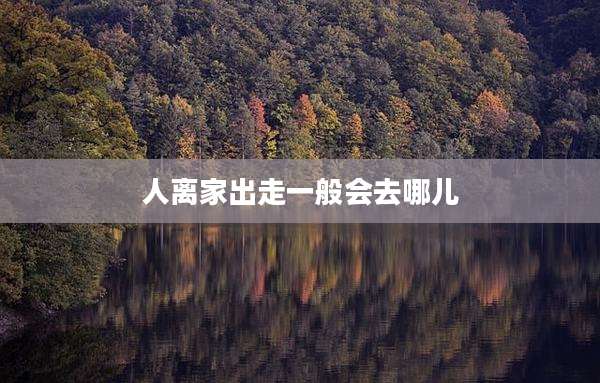 人离家出走一般会去哪儿