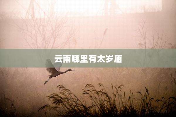 云南哪里有太岁庙