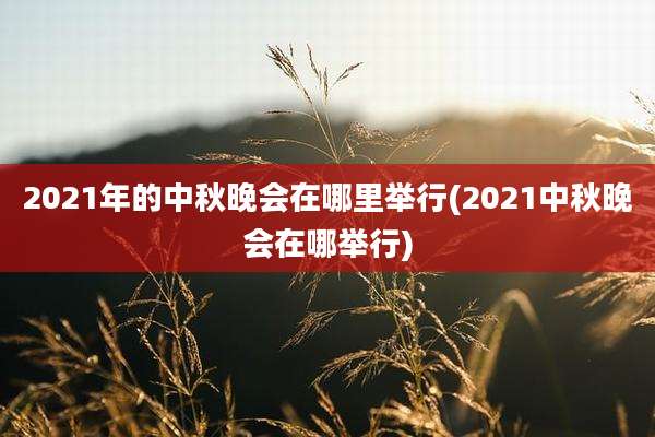 2021年的中秋晚会在哪里举行(2021中秋晚会在哪举行)
