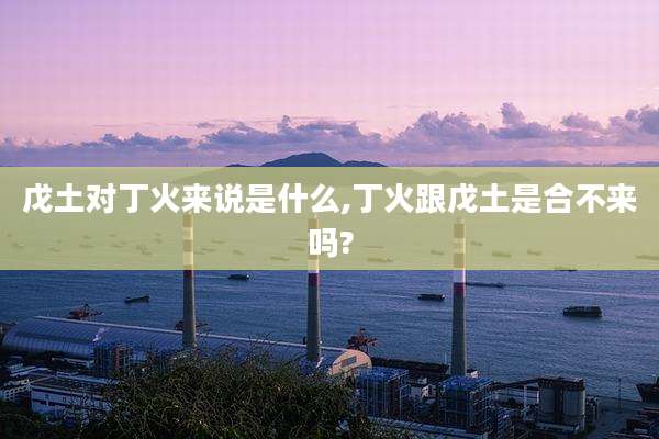 戊土对丁火来说是什么,丁火跟戊土是合不来吗?