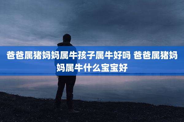 爸爸属猪妈妈属牛孩子属牛好吗 爸爸属猪妈妈属牛什么宝宝好