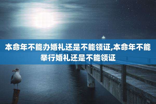 本命年不能办婚礼还是不能领证,本命年不能举行婚礼还是不能领证