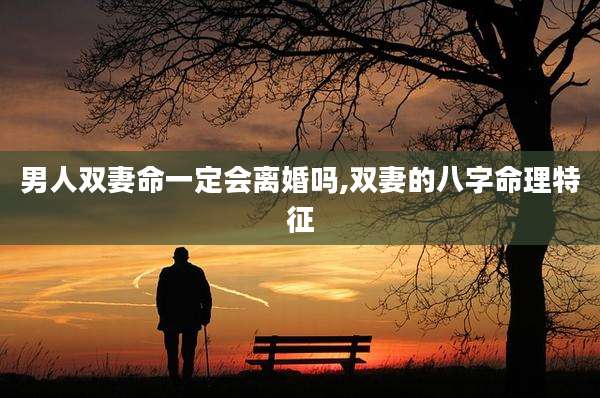 男人双妻命一定会离婚吗,双妻的八字命理特征
