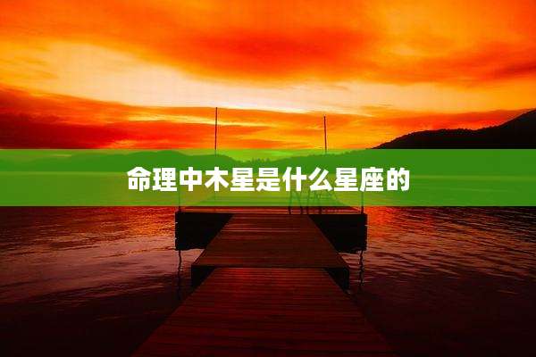 命理中木星是什么星座的