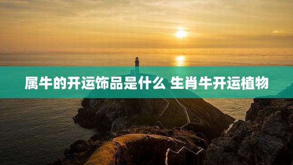 属牛的开运饰品是什么 生肖牛开运植物