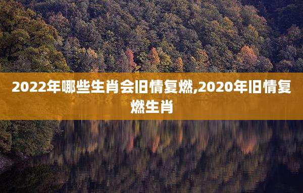2022年哪些生肖会旧情复燃,2020年旧情复燃生肖