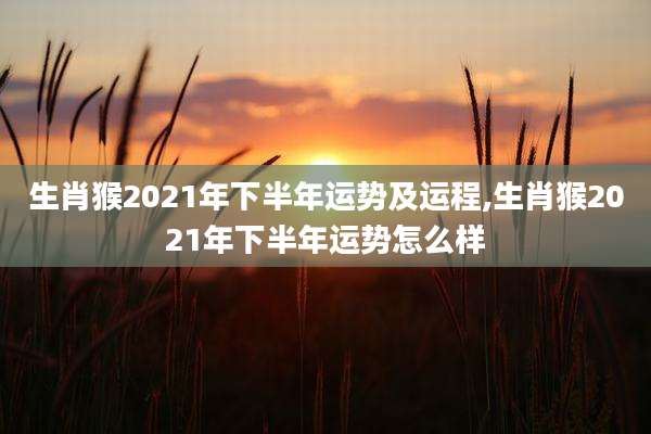 生肖猴2021年下半年运势及运程,生肖猴2021年下半年运势怎么样