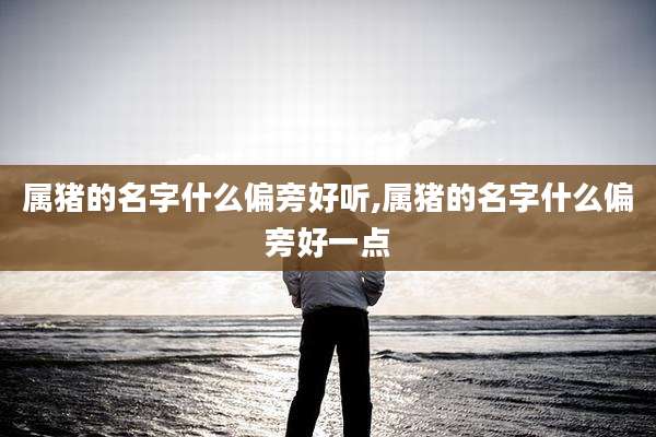 属猪的名字什么偏旁好听,属猪的名字什么偏旁好一点