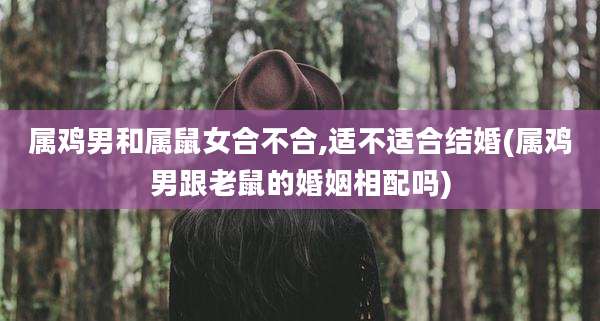 属鸡男和属鼠女合不合,适不适合结婚(属鸡男跟老鼠的婚姻相配吗)
