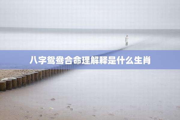 八字鸳鸯合命理解释是什么生肖