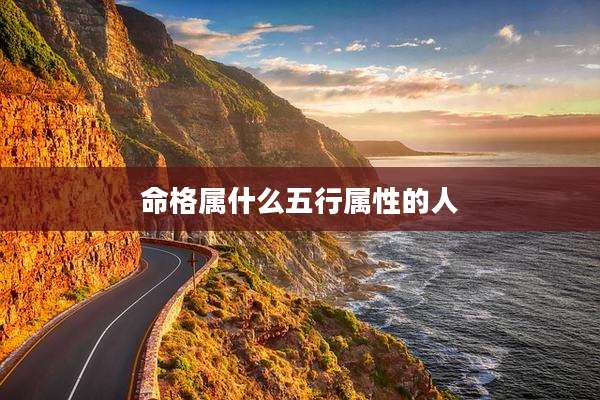 命格属什么五行属性的人