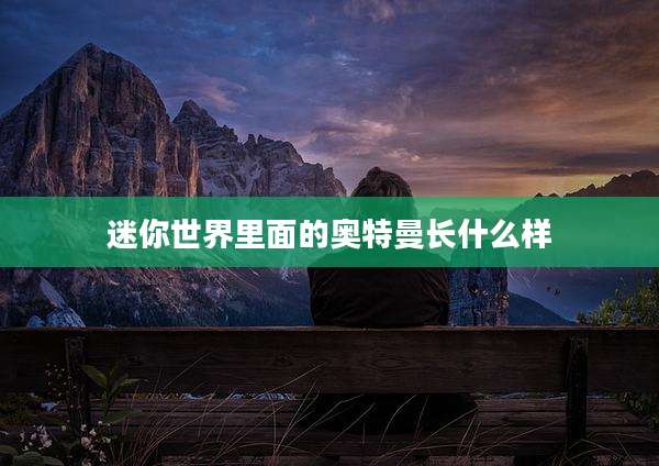 迷你世界里面的奥特曼长什么样