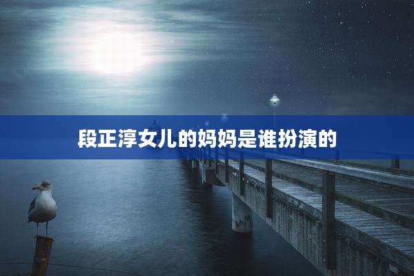 段正淳女儿的妈妈是谁扮演的