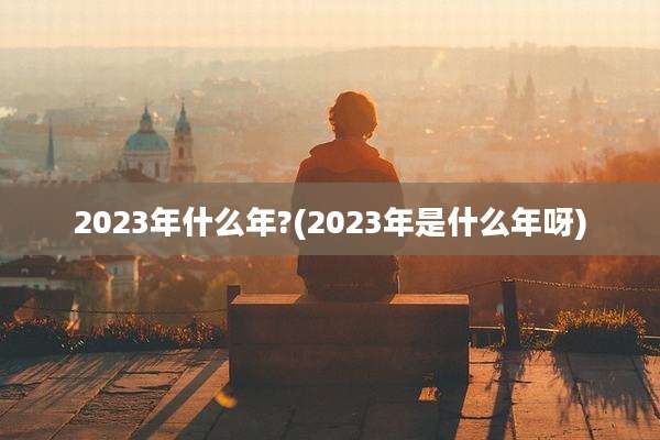 2023年什么年?(2023年是什么年呀)