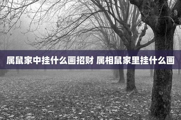 属鼠家中挂什么画招财 属相鼠家里挂什么画