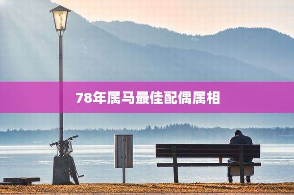 78年属马最佳配偶属相