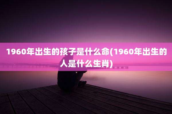 1960年出生的孩子是什么命(1960年出生的人是什么生肖)