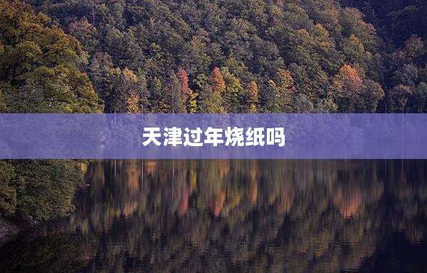 天津过年烧纸吗