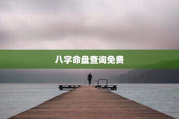 八字命盘查询免费