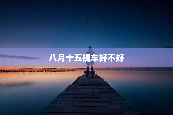 八月十五提车好不好