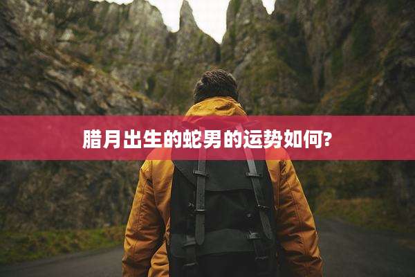 腊月出生的蛇男的运势如何?