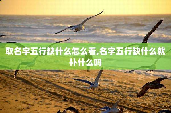 取名字五行缺什么怎么看,名字五行缺什么就补什么吗