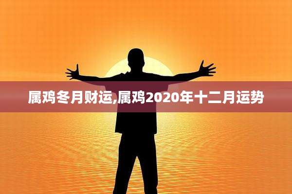属鸡冬月财运,属鸡2020年十二月运势