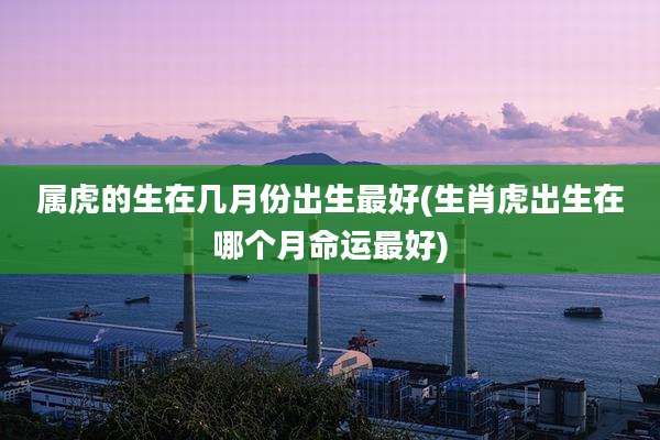 属虎的生在几月份出生最好(生肖虎出生在哪个月命运最好)
