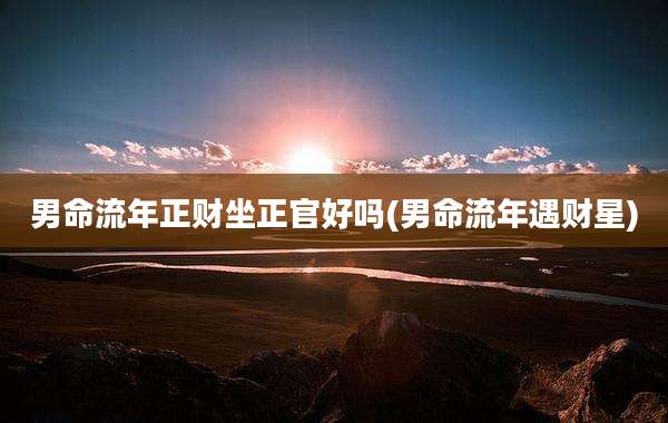 男命流年正财坐正官好吗(男命流年遇财星)